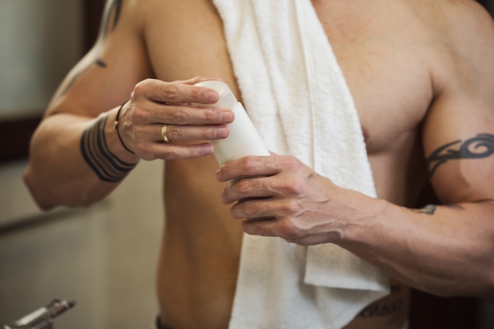 Image of a woman having her arms waxed